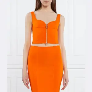 Укороченный топ Traiter Pinko, оранжевый