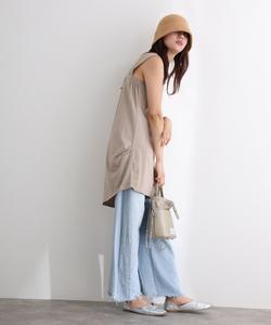 Многослойная майка со скрытыми бретелями бюстгальтера Pourvous, цвет Gray Beige