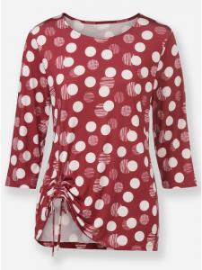 Рубашка с круглым вырезом с принтом темно-красного и светло-розового цвета WITT WEIDEN