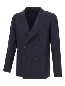 Двубортный пиджак с заостренными лацканами TAGLIATORE, синий