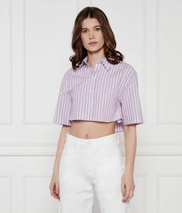 Рубашка Cropped fit Patrizia Pepe, розовый