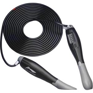 Профессиональная электронная скакалка для гоночных соревнований с подсчетом прыжков для студентов материал ручки abs, качество троса pvc, стальной трос LINING, черный