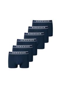 Набор мужских шорт, 6 шт, серия "95/5", пояс с логотипом, S-XXL SCHIESSER, темно-синий