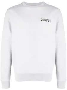 Толстовка с вышитым логотипом Maison Kitsuné, серый