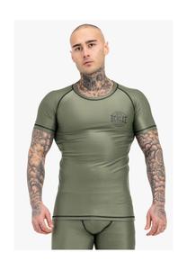 Мужская функциональная рубашка приталенного кроя LIMEHILLS BENLEE, оливково-черный