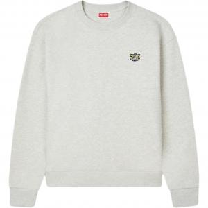 Свитшот с аппликацией KENZO, светло-серый