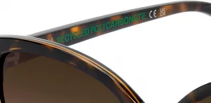 Солнцезащитные очки Polaroid PLD 4176/S/X темно-гаванского/коричневого цвета, поляризованные, размер 56/18/145, женские, Dark Havana/ Brown Shaded Polarized