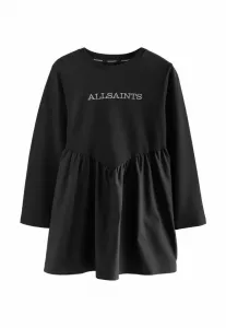 Платье-Джерси с длинными рукавами и логотипом, прямого кроя. Smallsaints, Black