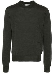 Lanvin шерстяной джемпер с декоративными швами, серый