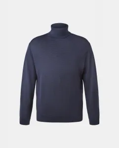 Свитер с отложным воротником для мужчин Dustin, темно-синий