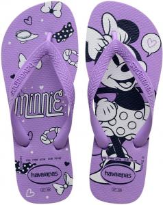 Вьетнамки Havaianas Top Disney, унисекс для взрослых, фиолетовый