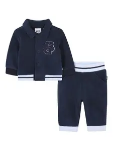Спортивный костюм с флисовой подкладкой BOSS Kidswear, синий