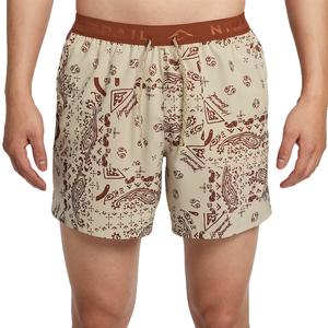 Nike Мужские спортивные шорты dri fit desert khaki/light yellow brown/black