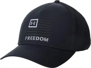 Under Armour мужская кепка Freedom Trucker, (001) Black/Black/Steel