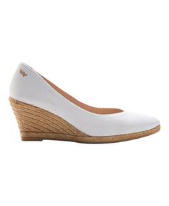 Эспадрильи на танкетке с V-образным вырезом и принтом Розы из канваса, лимитированная серия VISCATA, White