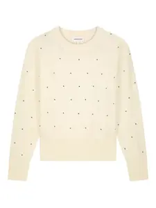 Свитер Lidi с отделкой стразами Fabienne Chapot, нейтральный