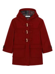 Dolce & Gabbana Kids дафлкот с капюшоном, красный