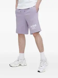 Шорты с завязками и логотипом Nomario HUGO, фиолетовый