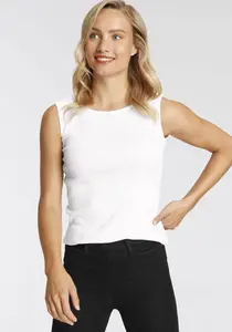 Майка-фонарики с вырезом "лодочка" Flashlights, белый