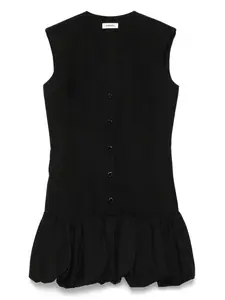 Платье миди с пышным подолом SANDRO, черный