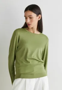 Ультратонкий джемпер с круглым вырезом Falconeri, Green