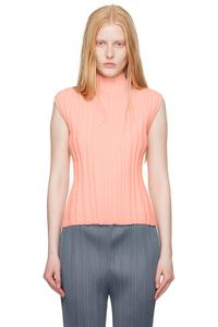 Трикотажный топ Pleats Please Issey Miyake, розовый