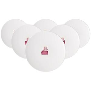 Тарелка для завтрака Villeroy & Boch Happy Birthday, красный - белый - фарфор - 22 х 3 х 22 см