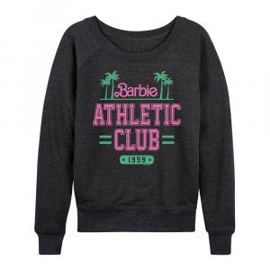 Женский легкий свитшот из френч терри Barbie Athletic Club, цвет Heather Charcoal