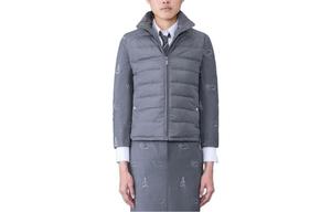 THOM BROWNE Четырехкарманная стеганая жилетка, Gray