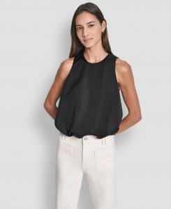 Женский топ без рукавов с пуговицами и стразами DKNY Jeans, Black