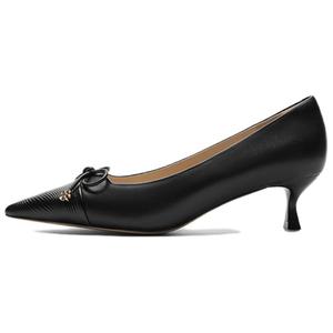 NINE WEST Женские туфли на высоком каблуке с расклешенным каблуком черные, цвет Black