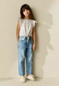 Блузка прямого кроя с завязками спереди Next, Lilac Floral