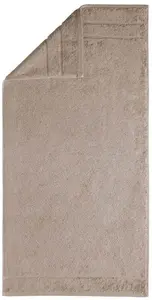 Банное полотенце Egeria "Престиж", (1 шт.), однотонная программа с полосатой каймой, хлопок SUPIMA 75х160 см (1 шт.), серо-коричневый