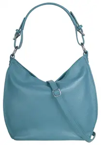 Шоппер Samantha Look, натуральная кожа, производство Италия, синий