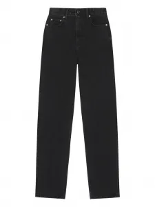 Прямые джинсы Ganni, черный