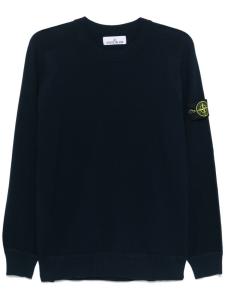Stone Island толстовка из ткани пике, синий