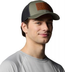 Кепка Columbia Unisex-Adult PFG Leather Fish Flag Mesh, Cypress/Shark