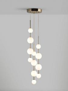 Ascend 12 светодиодная подвесная потолочная лампа John Lewis, Polished Brass