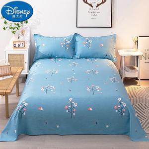 Disney Простыня 200х230 см из хлопка, цвета Cream White и Qing Blue