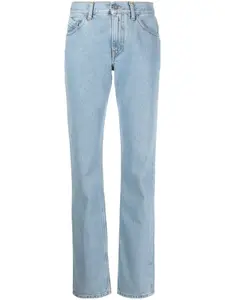 Узкие джинсы с завышенной талией The Attico, синий