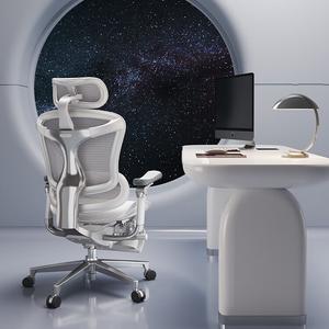 SIHOO, SIHOO DoroC500 второе поколение эргономичное кресло, компьютерное кресло, офисное кресло, исполнительное эргономичное сиденье, для длительного сидения, облачно-белый + база шестого поколения Space Base + амортизирующая подушка сиденья