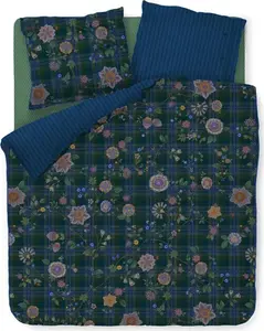Комплект постельного белья Pip Studio Flores Felices, цвет темно-синий, размер 200х200+2х80х80 PiP Studio