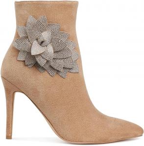 Ботинки London Rag Yarrow с кристаллами и деталями в виде лепестков, Beige