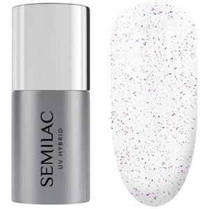 Semilac Top No Wipe Blinking Blue & Violet Flakes T15, 7 мл