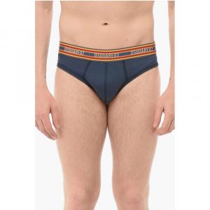 Трусы из хлопка с полосатым поясом Dsquared2, синий