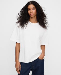 Хлопковая футболка свободного кроя