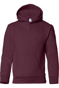 Gildan Heavy Blend Детская Унисекс Толстовка с Капюшоном, бордовый