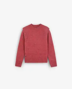 Девчачий свитер обычного кроя с круглым вырезом и длинными рукавами Scalpers, красный