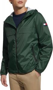 Мужская куртка-дождевик Tommy Hilfiger Simple с капюшоном, Green