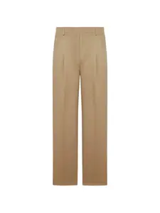 Плиссированные брюки Ami Paris, коричневый